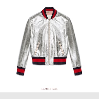 Gucci Women S Ready To Wear Ers Leather Le Leather Er Jacket