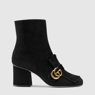 Suede ankle boot