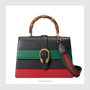 Dionysus leather top handle bag