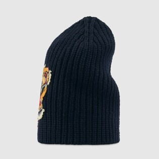 Wool hat with tiger