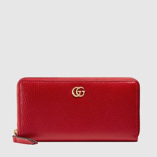 Leather zip around wallet