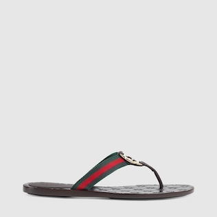 gucci women thong slides