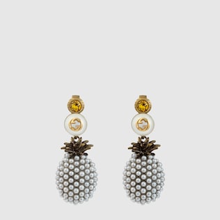 Fashion Earrings Gucci Pinele Earrings With Crystals