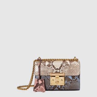 Padlock python shoulder bag