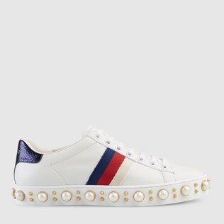 Ace studded low-top sneaker