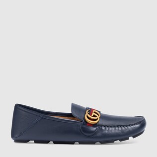 gucci suede driving shoes