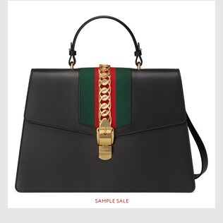 Sylvie leather maxi top handle bag