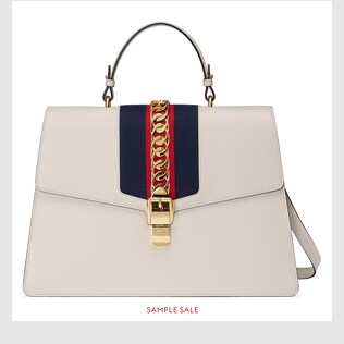 Sylvie leather large top handle bag
