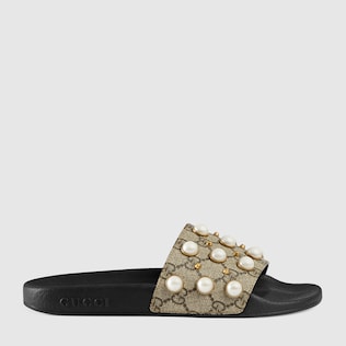 GG Supreme slide with pearls 