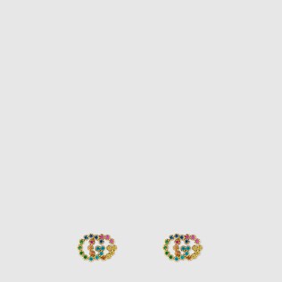GG Running studs with multicolour stones