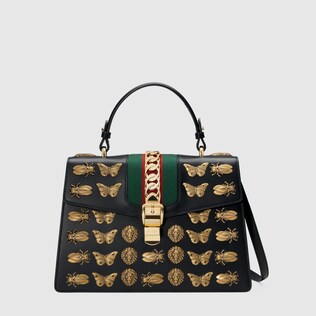 Top Handles Boston Bags Gucci Sylvie Medium Top Handle Bag