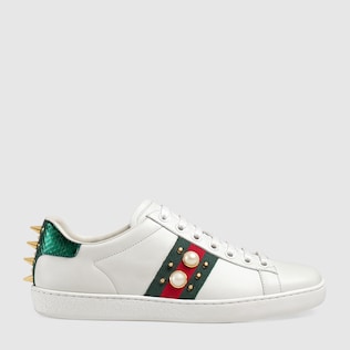 Ace studded leather sneaker