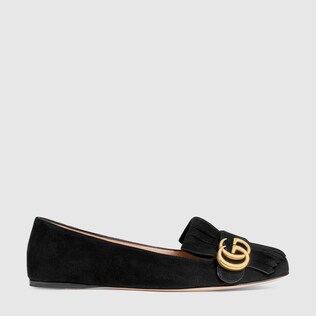 Suede ballet flat