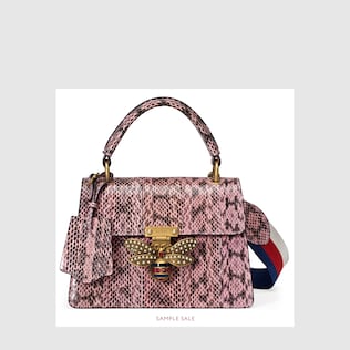 Queen Margaret snakeskin top handle bag