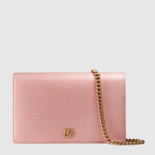 GG Marmont leather mini chain bag 