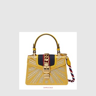 Gucci Women Handbags Mini Bags Sylvie Crystal Mini Bag