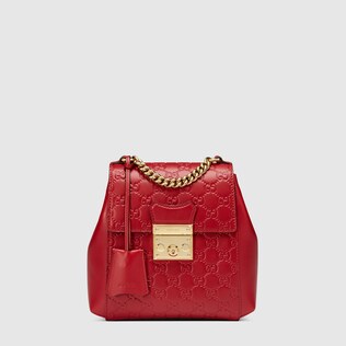 Padlock Gucci Signature backpack