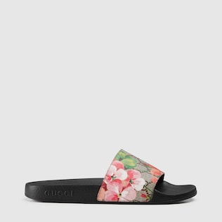 GG Blooms Supreme slide sandal