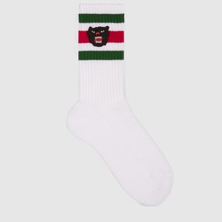 Children's stretch cotton socks with panther
