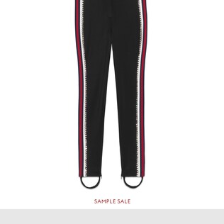 Technical jersey stirrup legging with crystals 