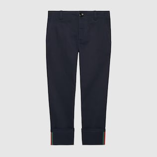 Children's gabardine trousers with Web