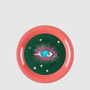 Star Eye medium round metal tray