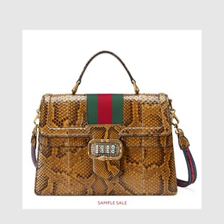 Python medium top handle bag