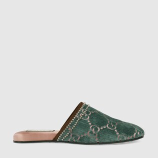 GG velvet slipper 