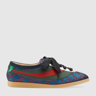 Falacer lurex GG sneaker with Web