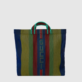 Woven rubber Gucci tote 