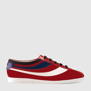 gucci patent leather sneakers