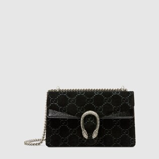 Dionysus GG velvet small shoulder bag