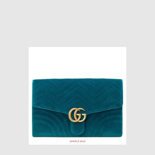 GG Marmont velvet clutch