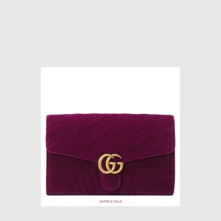 GG Marmont velvet clutch