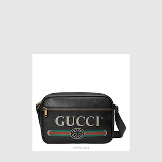 Men S Messenger Bags Gucci Gucci Print Shoulder Bag