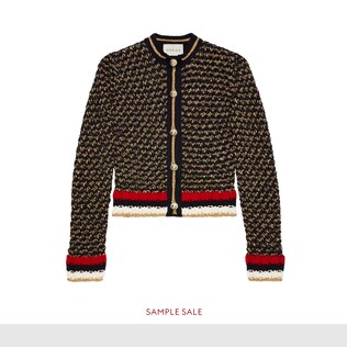 Lurex blend cardigan with Web