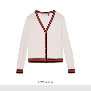 Merino wool knitted cardigan