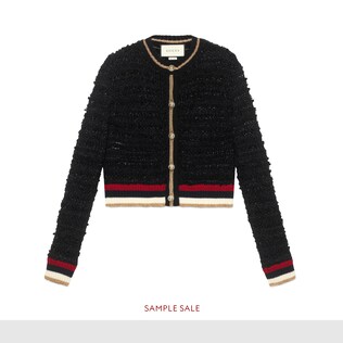 Knitted cardigan with Web