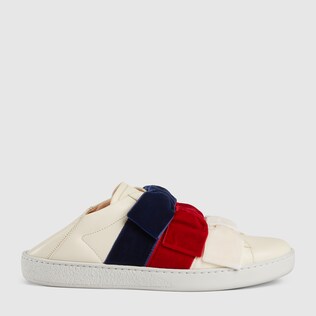 Ace sneaker with velvet bows