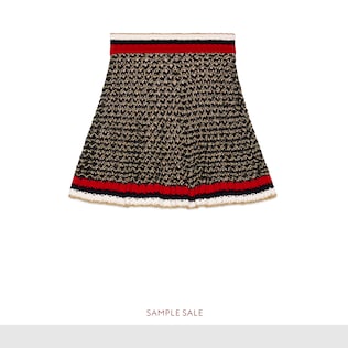 Lurex blend skirt with Web