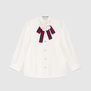Cotton poplin shirt
