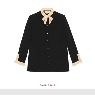 Silk necktie shirt