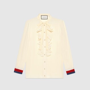 Silk crêpe shirt