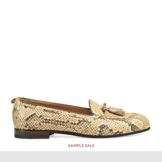 gucci python loafer