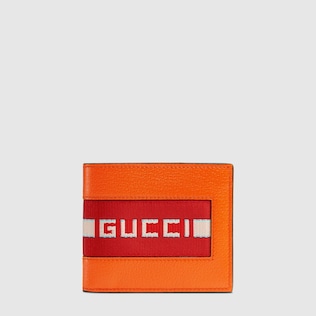 gucci wallet leather stripe wallets mens accessories