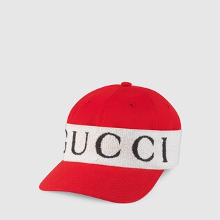 Baseball hat with Gucci headband