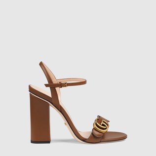 Leather Double G sandal
