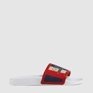 Gucci logo Sylvie slide sandal