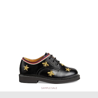 Toddler bees and stars lace-up shoe
