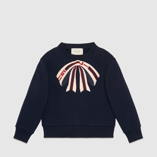 Children's sweatshirt with bow